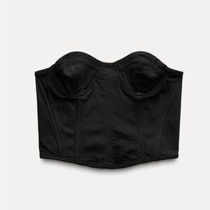 Zara Black Corset Top